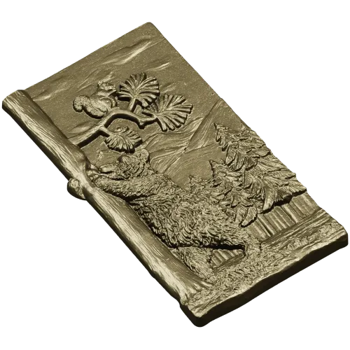 Панно "Медведь и белка" - 3D модель STL