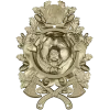 Grizzly Heraldic Crest STL 3D model