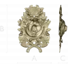 Grizzly Heraldic Crest STL 3D model