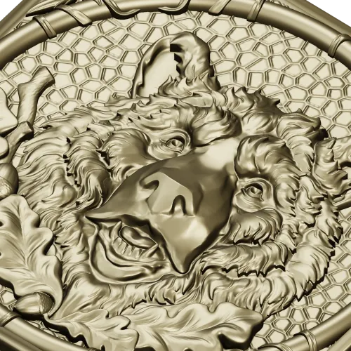 Bear Relief Panel - high-relief STL for CNC carving
