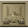 Рельефная панель "Мечеть" - 3D модель STL для ЧПУ