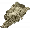 Медведь с рыбой - высокодетализированная stl модель для ЧПУ