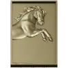 Стремительный галоп - stl панель-рельеф для ЧПУ