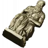 Seated Moses - High-Relief 3D Model STL for CNC