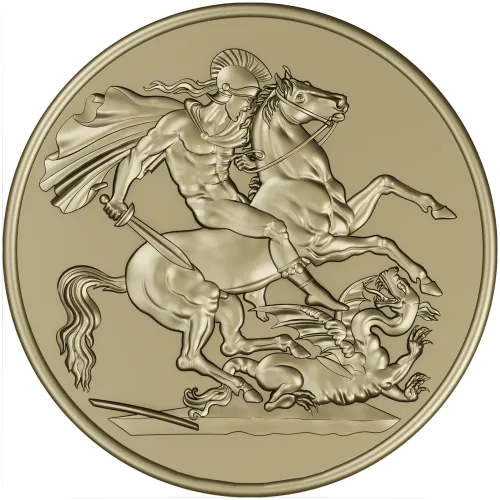 Saint George Medallion STL - high relief 3D model for CNC