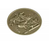 Saint George Medallion STL - high relief 3D model for CNC