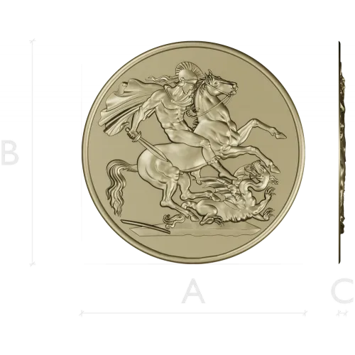 Saint George Medallion STL - high relief 3D model for CNC