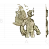 Captain Brine - nautical 3D STL model for CNC milling