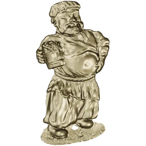 3D модель "Мужик с пивом" - STL файл для ЧПУ