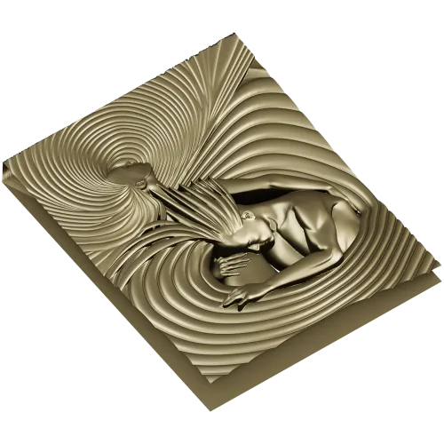 3D модель панно "Вихрь единения" - STL для ЧПУ