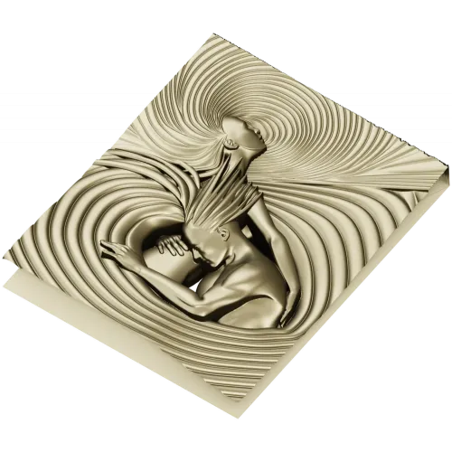 3D модель панно "Вихрь единения" - STL для ЧПУ