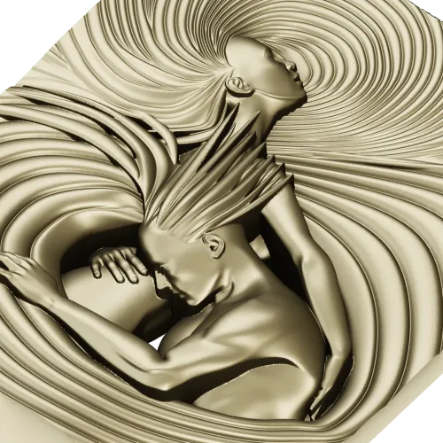 3D модель панно "Вихрь единения" - STL для ЧПУ