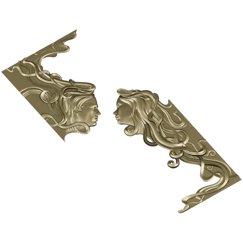 Диалог двух лиц - 3D модель STL для фрезеровки
