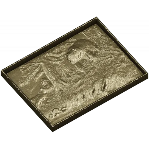 3D панно "На рыбалке" - STL модель для ЧПУ