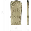 Tomb Plaque with Church Domes - STL 3D Model for CNC