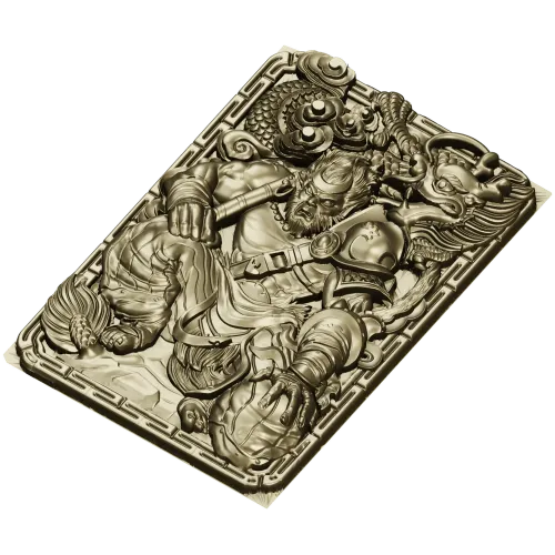Mighty Monkey Guardian - high-relief 3D STL panel for CNC