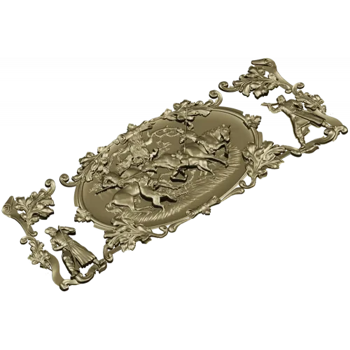 Equestrian Hunt Medallion - STL 3D model for CNC router