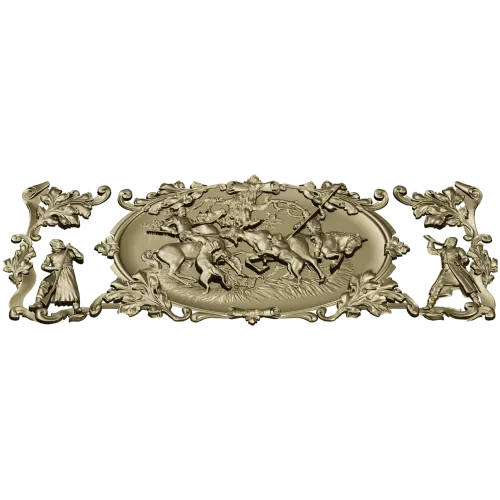 Equestrian Hunt Medallion - STL 3D model for CNC router