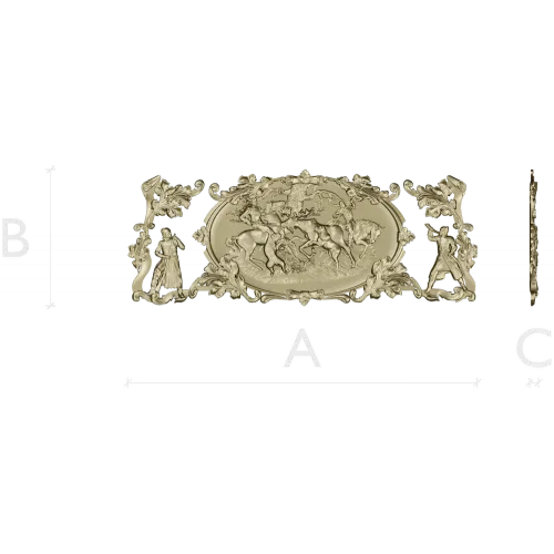 Equestrian Hunt Medallion - STL 3D model for CNC router