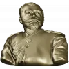 Портретный бюст в мундире - 3D модель STL для ЧПУ