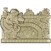 Yuletide Fireplace Relief - STL 3D model for CNC carving