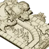 Yuletide Fireplace Relief - STL 3D model for CNC carving