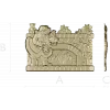 Yuletide Fireplace Relief - STL 3D model for CNC carving