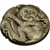 Playful Monkey Round Relief - STL 3D model for CNC