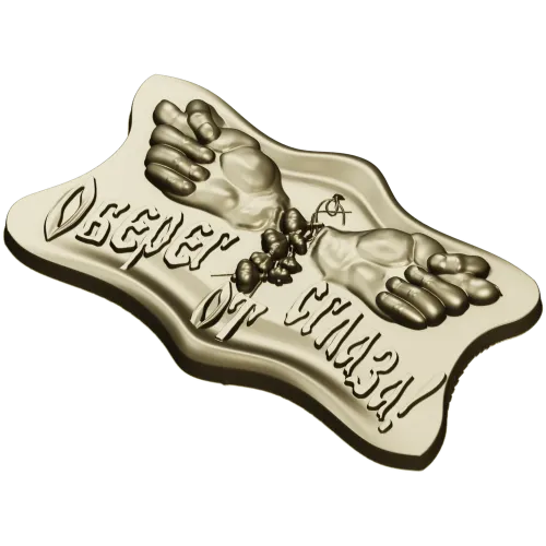 Guardian Hands Talisman - STL 3D model for CNC carving