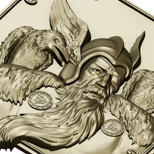 Odin с воронами - 3D модель STL для ЧПУ