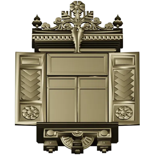 Оконный наличник в классическом стиле - STL модель для ЧПУ