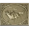 Медальон с лесным оленем - 3D модель STL для ЧПУ