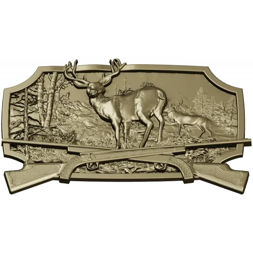 Stag in Forest High-Relief STL for CNC