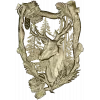 Forest Stag Emblem - detailed STL 3D model for CNC