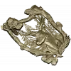 Forest Stag Emblem - detailed STL 3D model for CNC
