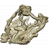 Forest Stag Emblem - detailed STL 3D model for CNC