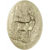 Oval Stag Relief - STL 3D Model for CNC Milling