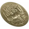 Oval Stag Relief - STL 3D Model for CNC Milling