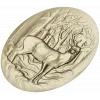 Oval Stag Relief - STL 3D Model for CNC Milling