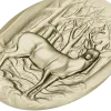 Oval Stag Relief - STL 3D Model for CNC Milling