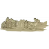Лесная хижина с лосём - рельефная 3D модель STL для ЧПУ