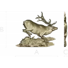 3D модель бегущий олень (STL) для ЧПУ