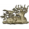 Forest Harmony - Deer, Rabbit & Bird Relief STL 3D Model for CNC