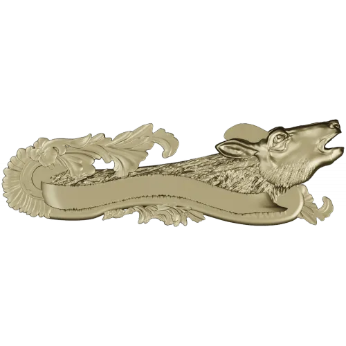 Deer Head Rococo Hanger STL 3D Model