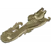 Deer Head Rococo Hanger STL 3D Model