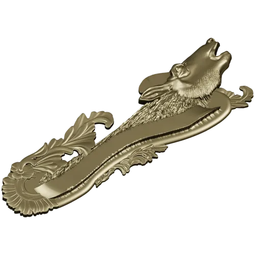Deer Head Rococo Hanger STL 3D Model