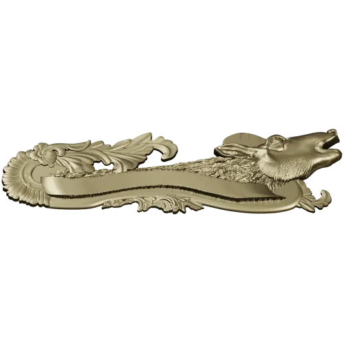 Deer Head Rococo Hanger STL 3D Model
