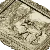 Framed Moose Relief - STL 3D Model for CNC Carving