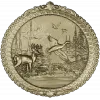 Forest Harmony Medallion - round high-relief STL for CNC