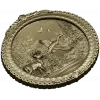 Forest Harmony Medallion - round high-relief STL for CNC